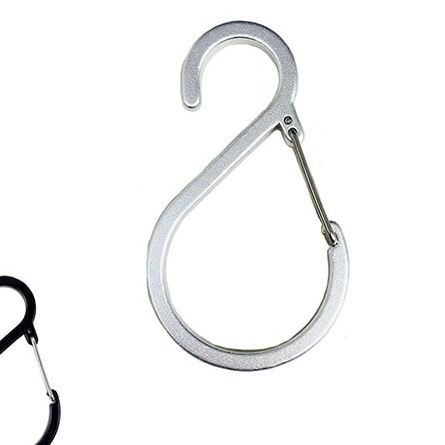 S字フック 落ちない おしゃれ カラビナ Mサイズ 100個 セット 全長88cm 外れない