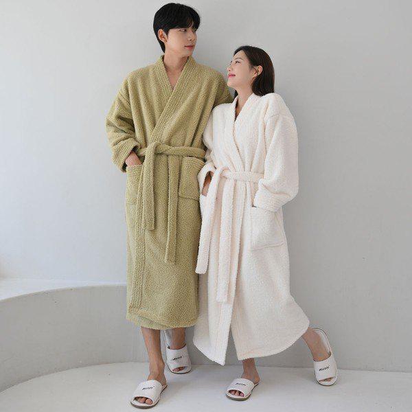 セラピーロングガウン 冬パジャマ 寝巻き_P349714126