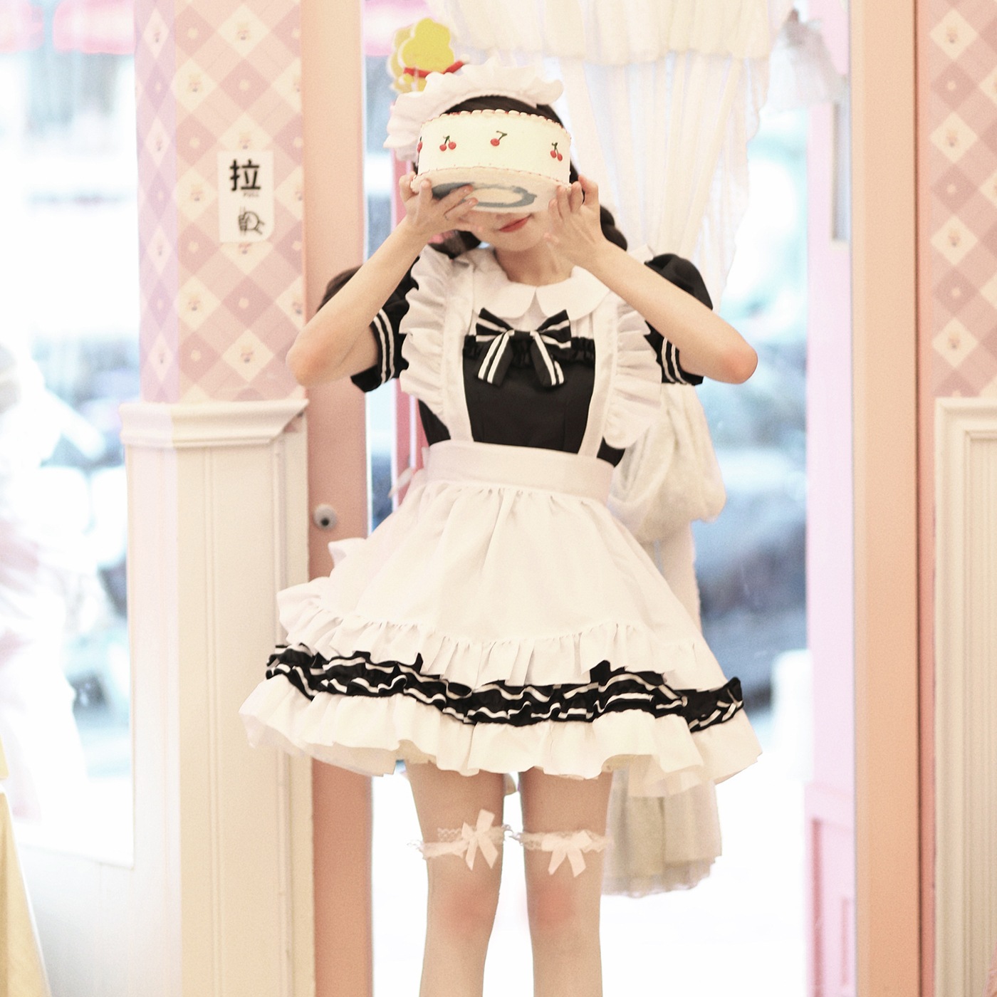 可愛いメイド服 白黒 クラシックメイド服 コスプレ 婦人服 大きいサイズ メイド服 欧米風 和風