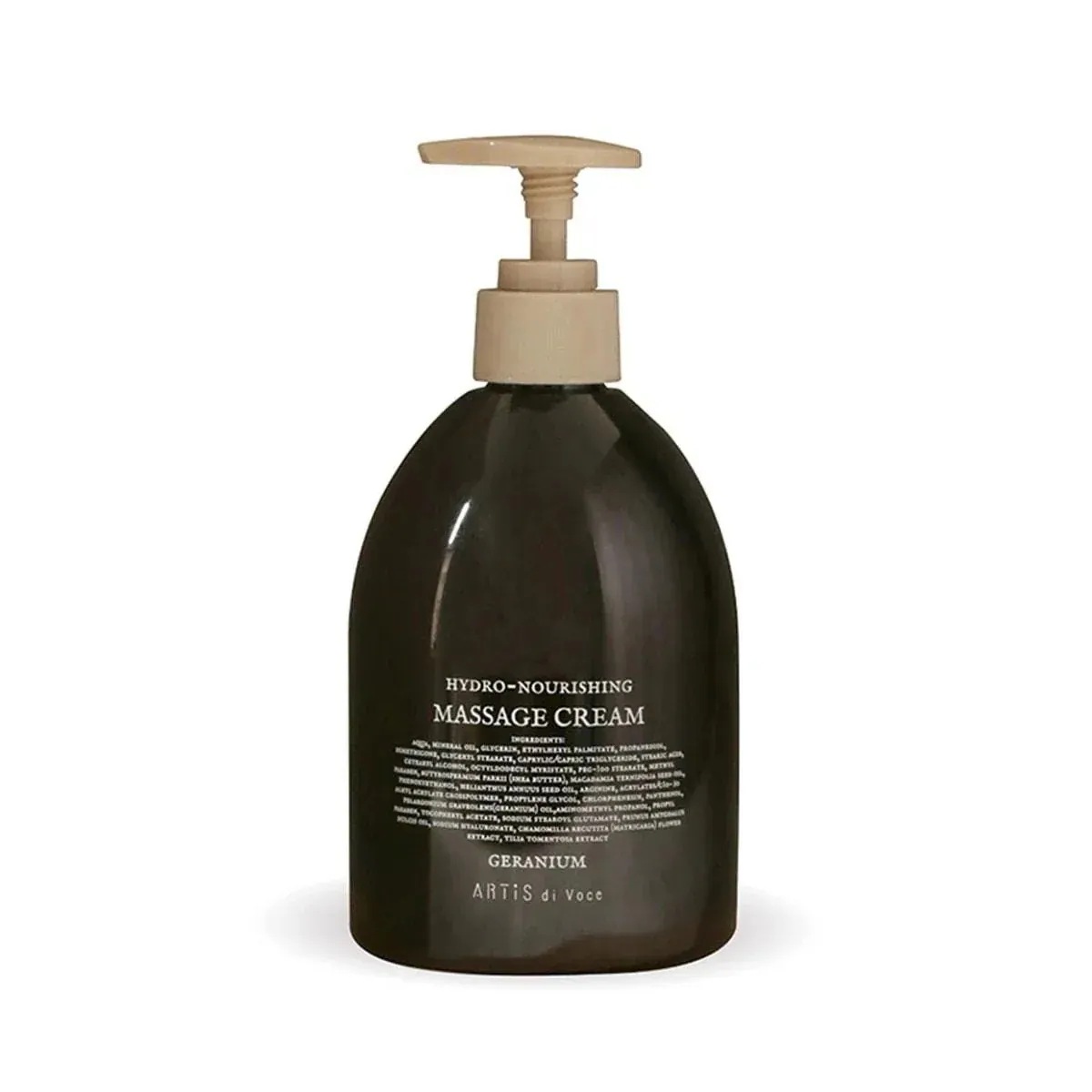 [国内正規品] アーティスディヴォーチェ ハイドロナリシングマッサージクリーム GERANIUM 500ml ARTiS di Voce 保湿効果 パンテノール 保湿成分 ヒアルロン酸Na