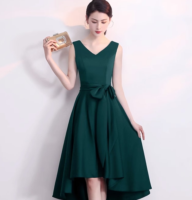 ワンピース デート モテアイテム ドレス ミディアム丈 Vネック フレア コットン 大人可愛い きれいめ 上品 おしゃれ かっこいい 大人可愛い ラブリー キュート ガーリー クール モード系