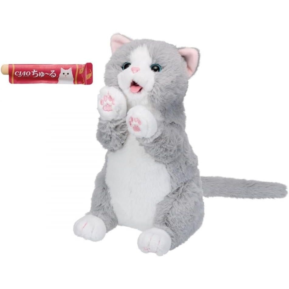 イワヤ ちゅーるちょうだい！ぺろりーにゃ 猫のおもちゃ 動くぬいぐるみ 3歳以上