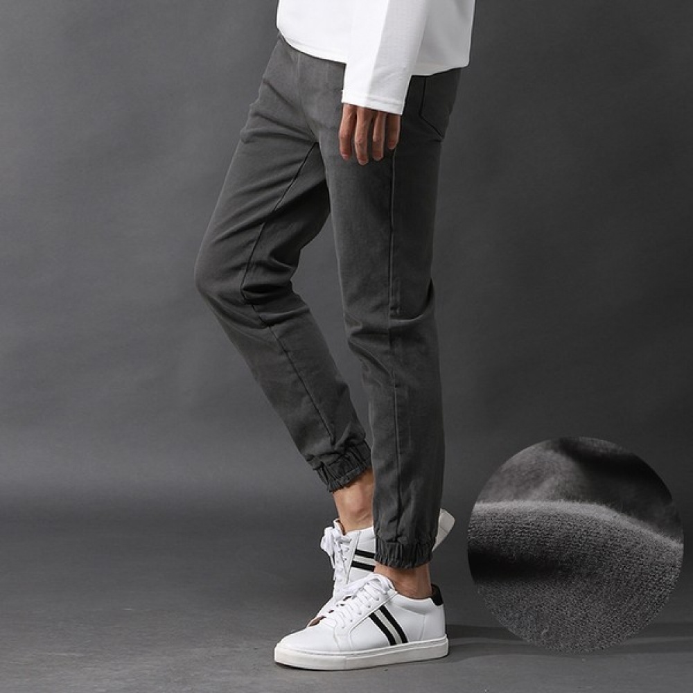 (黄水) メンズフリーススパンバンディングジョガーパンツ FICP6383