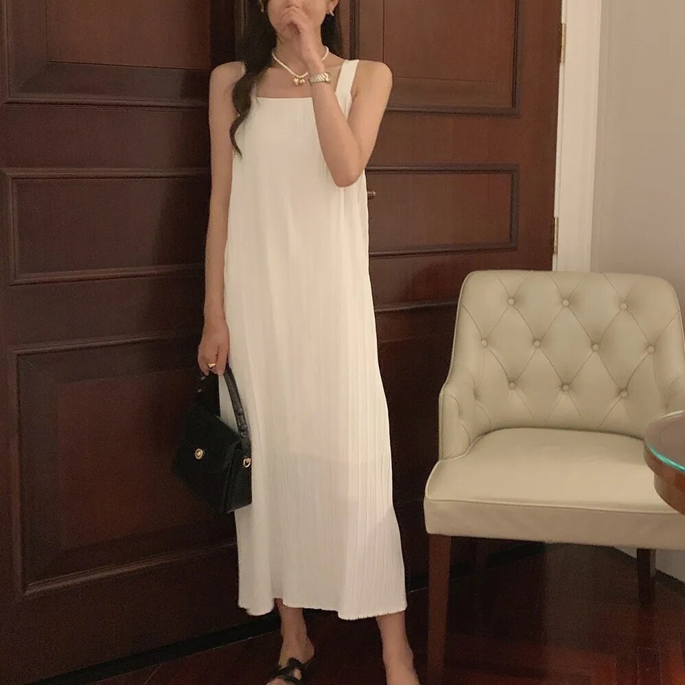 2color レディース ワンピース ノースリーブロングワンピース マキシ丈ワンピース マキシ丈