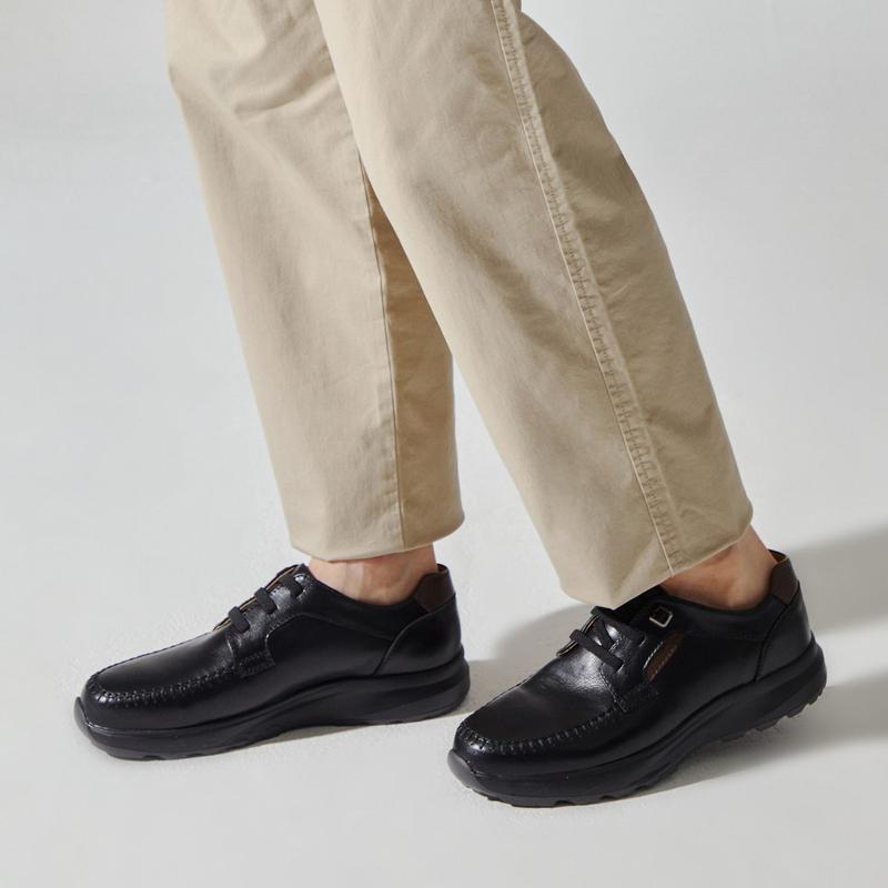 M. ウォーレン 本革 コンフォート カジュアル ブラック 517513206AA