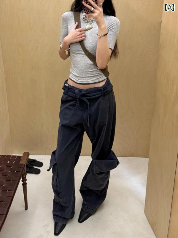 Qoo10] OPEN Yy カーゴパンツ メンズ レディース 創意 : レディース服