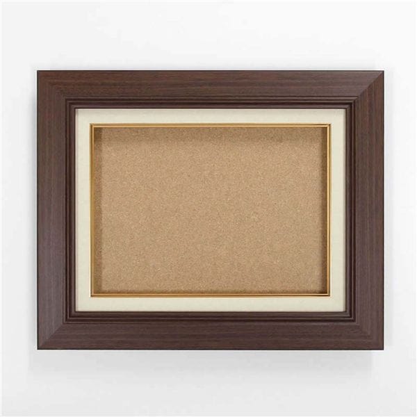 油絵額・キャンバス額・日本画・茶色油絵額 木製油縁額 F8（455×380mm） ブラウン