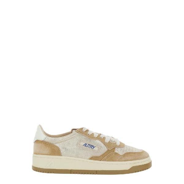 ベージュレザー スニーカー AULWYB01PLATINUMBEIGE