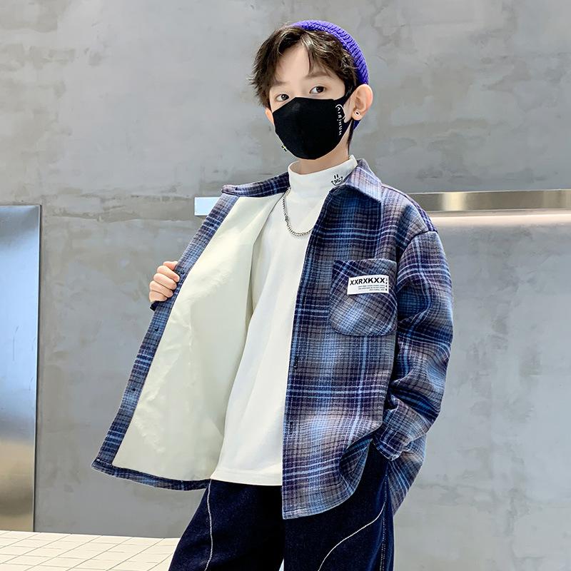 ジャケット 子供 コート キッズ 長袖 男の子 子供服 ボア アウトドア ゆたり ジャンパー オシャレ 厚手 防寒 冬 通学 通園 ブルー