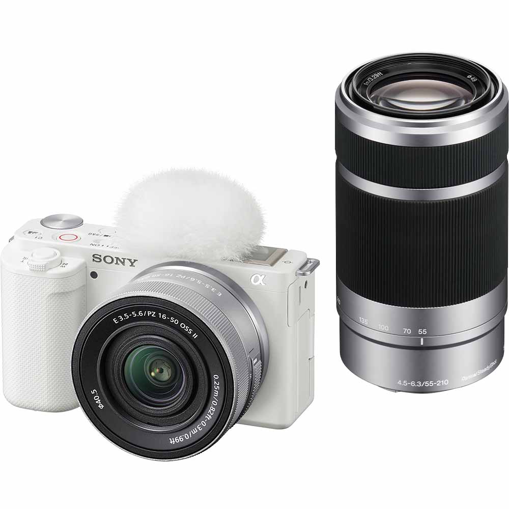 ソニー ZV-E10X-W デジタルカメラ「VLOGCAM ZV-E10」ダブルズームレンズキット（ホワイト） ZVE10XW