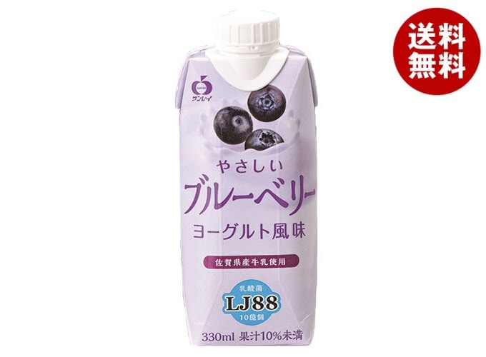 JAビバレッジ佐賀 やさしいブルーベリー 330ml紙パック＊12本入＊(2ケース)