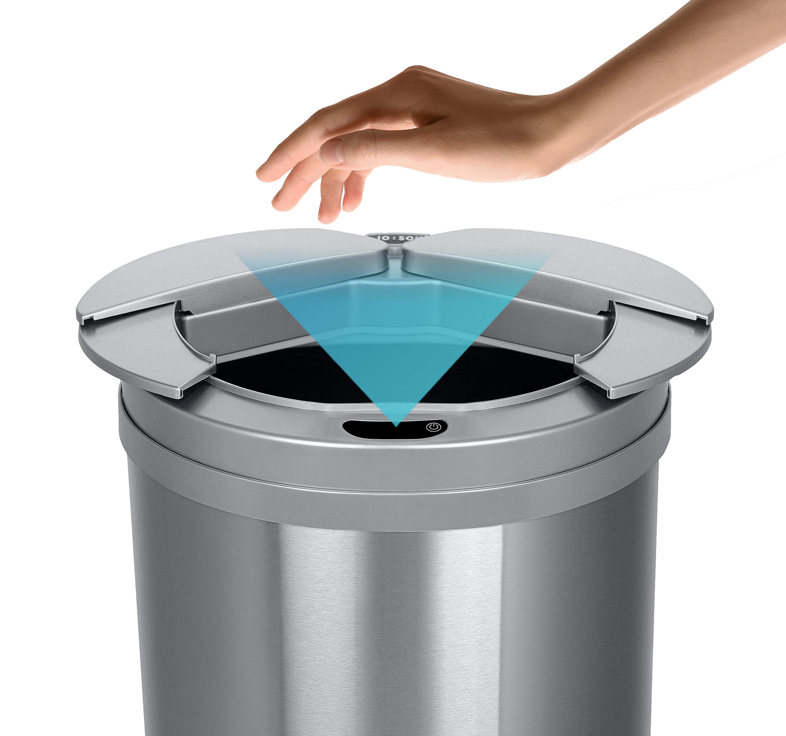 自動ゴミ箱 特許技術【 賢いゴミ箱(R) 】49L=自動 シルバー