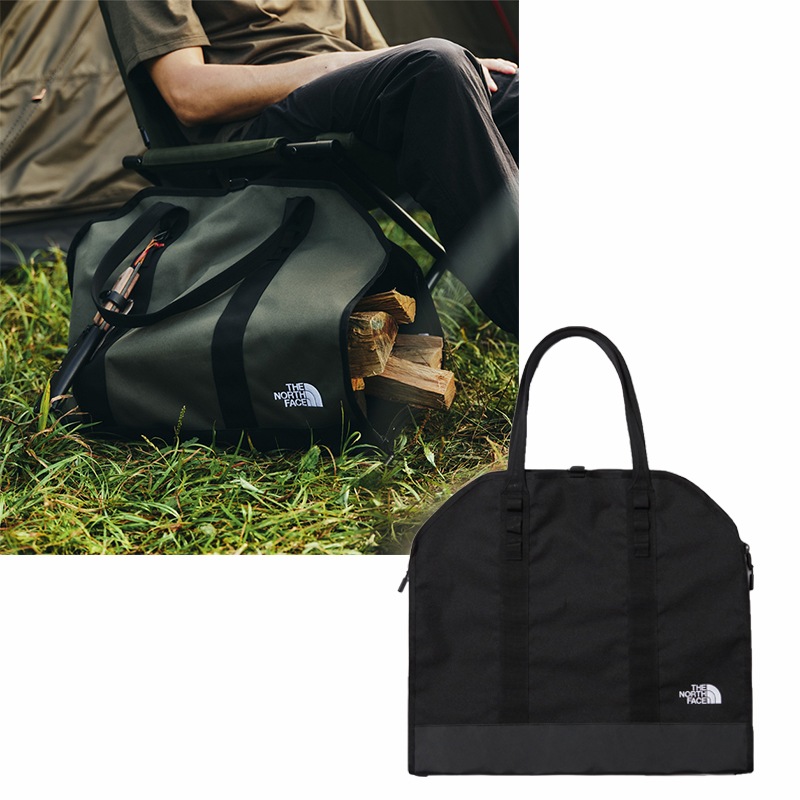 FLD LOG CARRIER NN2PP87A ログキャリア 薪ケース キャンプ アウトドア 薪 大容量 バッグ ショッピングバッグ 暖炉 ソロキャン キャンプファイヤー ハンドル付き 薪バッグ