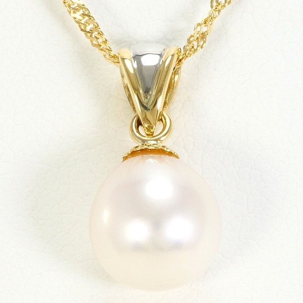 PT900 プラチナ ネックレス パール(真珠) 中古