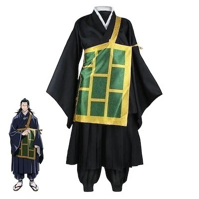 ハロウィン 着物 学園祭 文化祭 コスチューム 仮装 変装  コスプレ 夏油傑 呪術廻戦 スーツ ハロウィン 2023年新作入荷コスプレ30%までに制限