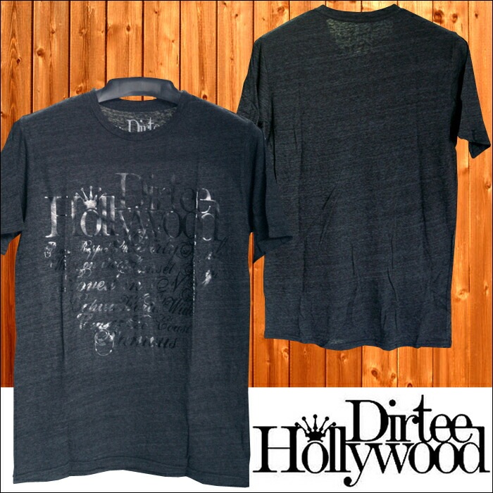 ダーティーハリウッド メンズ Tシャツ Dirtee Hollywood BRANDED ブラック ブラック ダーティー ハリウッド LA セレブ Safari サファリ LEON レオン オーシャン