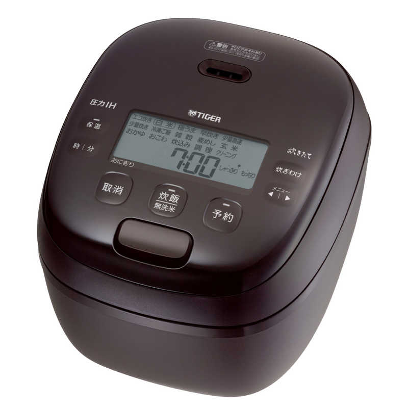 タイガー　TIGER　炊飯器 5.5合 炊きたて 圧力IHジャー 少量旨火炊き ディープブラウン　JRI-H100TP