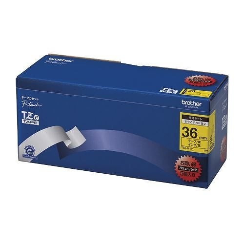 ピータッチテープ36mm黄/黒（5個入） TZE-661V 00009851