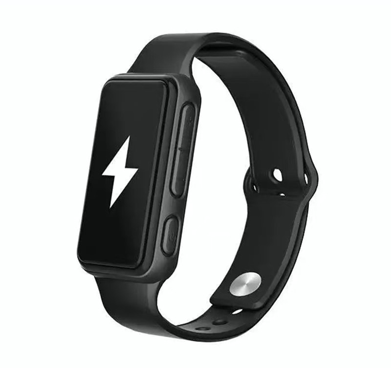 電気ショック時計目覚まし時計創造的な現在の呼吸ベッド抗睡眠時計ホームサイレント抗疲労サイレント抗ショックスマートブレスレット (カラー：ブラック), ブラック