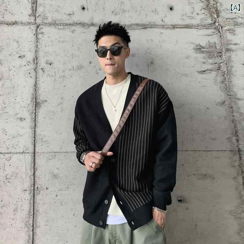 メンズ 秋冬 長袖 厚手 ニット カーディガン セーター レイヤード カジュアル おしゃれ 普段使い 着やい 動きやい 快適 レジャー アウトドア ワーク