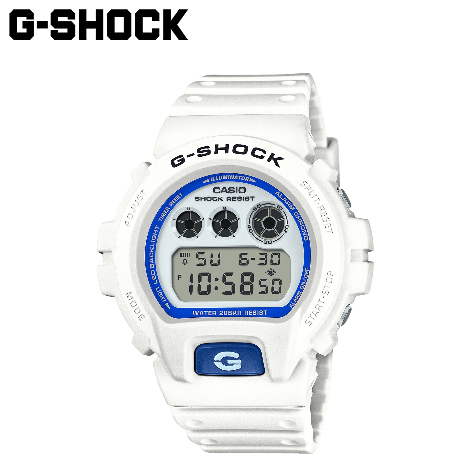 G-SHOCK 腕時計 DW-6900HDS-7JF 6900 SERIES 防水 メンズ レディース ホワイト