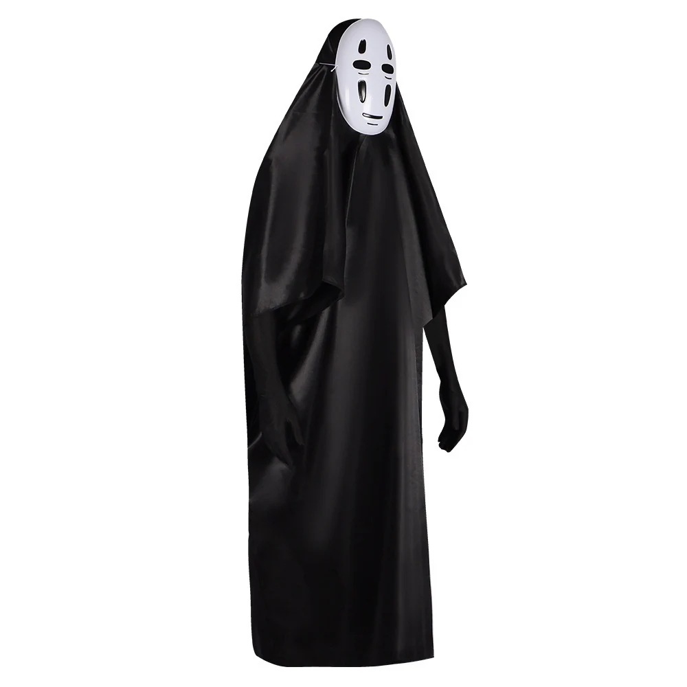 千と千尋の神隠し カオナシ ハロウィン コスチューム 3点セット(衣装+お面+手袋)