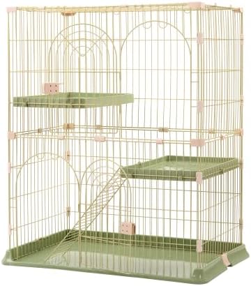 BTM 猫 ケージ キャットケージ 2段 猫ゲージ おしゃれ キャットハウス ネコ ハウス 多段 留守番 保護 脱走防止 多頭飼いペットケージ