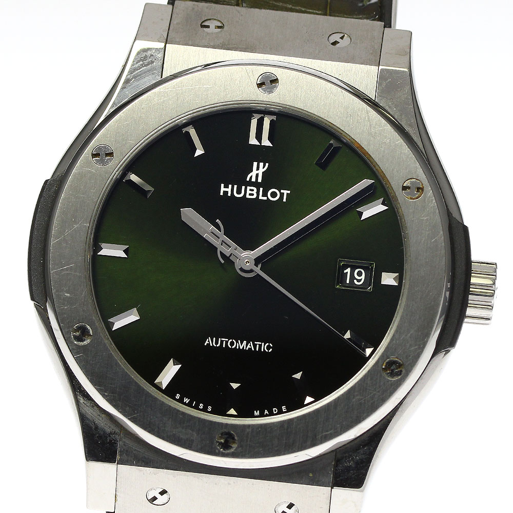 ウブロ HUBLOT 542.NX.8970.LR クラシックフュージョン デイト 自動巻き メンズ 保証書付き_793975【中古】 654,600円