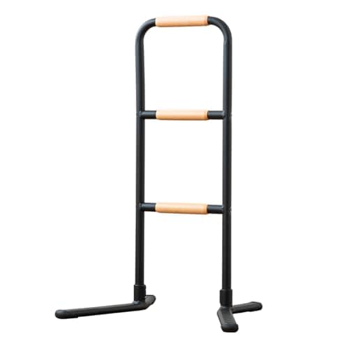 色：ブラック 楽々健 立ち上がり 補助手すり 「楽禅」 3段 ブラック 置くだけ 軽量 手すり 介護