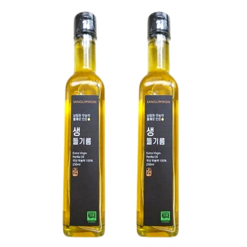 サンリムウォン 冷圧搾 生えごま油 250ml 2個 韓国調味料 料理用油 ビビンバ サラダ 韓国食品