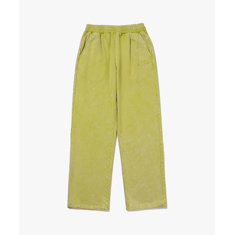 ディアドラ diadora ガーメントウォッシュ スウェットパンツ LIME D5323LFP56LMD 401693
