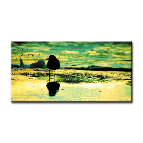 ファブリックパネル アートフレーム 飾り おしゃれ 癒し 壁掛け ウォールデコレーション 風景 情景 Seagull カモメ 600x300mm