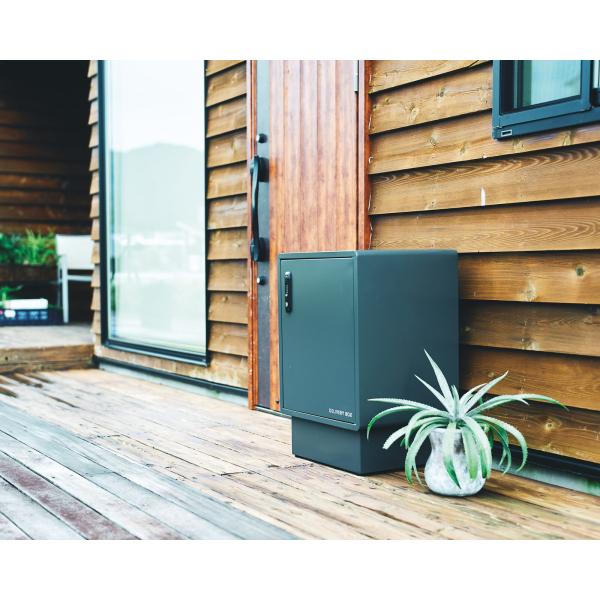 宅配ボックス 置き配 鍵 配達ボックス 宅急便受 おしゃれ 北欧モダン ダイヤル錠 印鑑収納 屋外対応 コンパクト 大容量