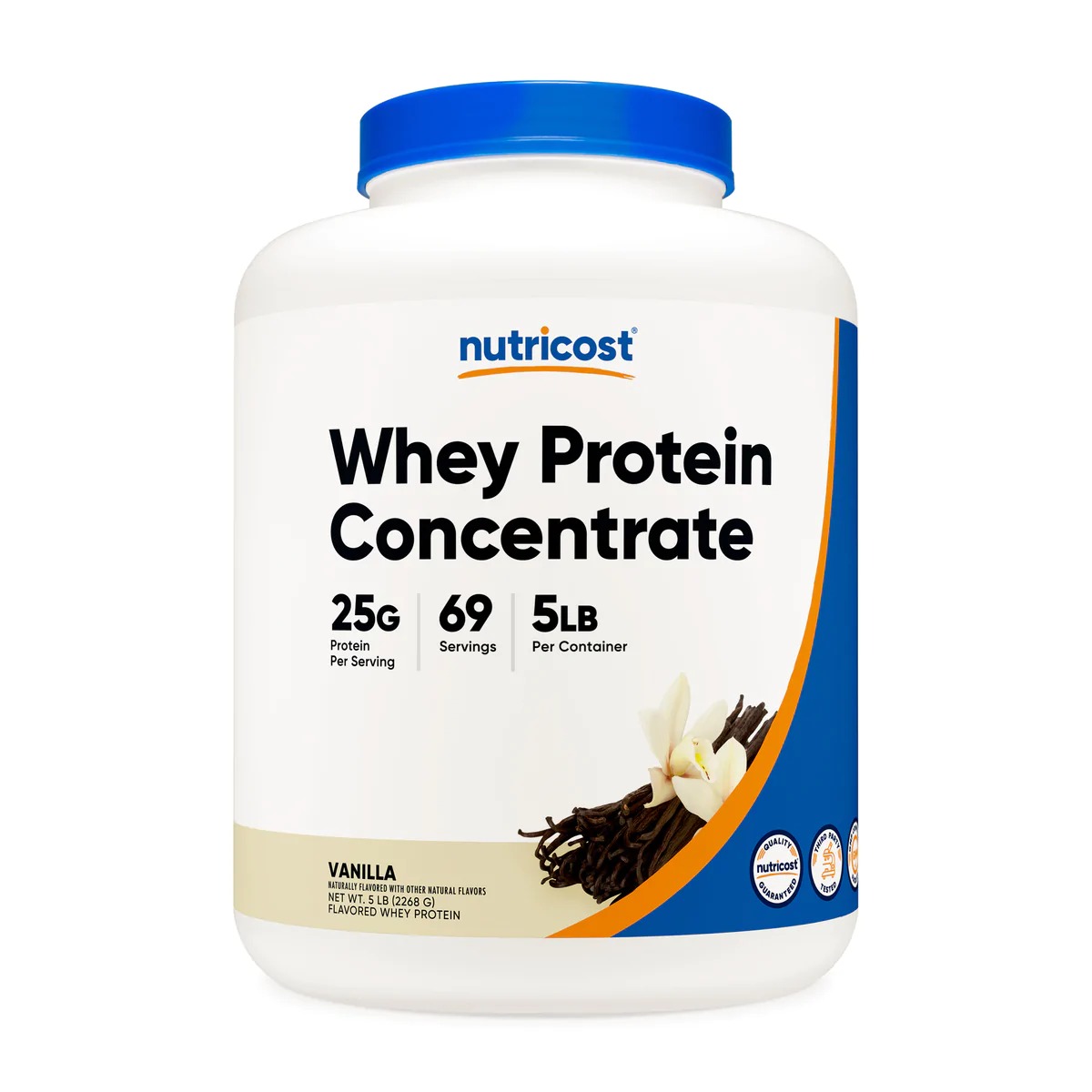 [USA] Nutricost ニュートリコスト Whey Protein Concentrate Powder Vanilla (5 LB)