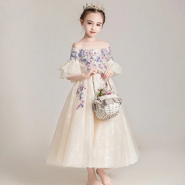 子供服 キッズ ドレス フォーマル ピアノ ベビー 発表会 結婚式 女の子 100 110 1