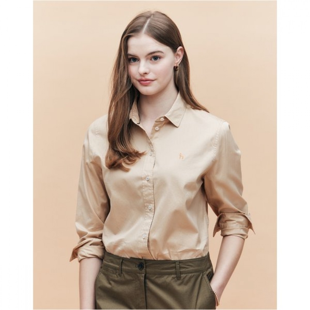 [25SS] [アイコニック] レギュラーフィットフェザーツイルシャツベージュ HSSH5AC15I2