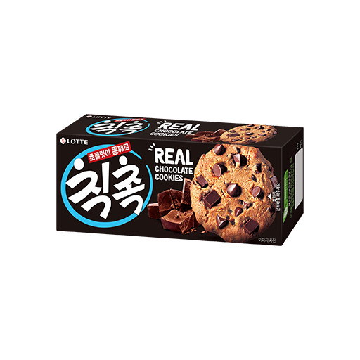 人気中‼️韓国チョコ菓子 CW] チョンウ もちもちチョコチップ/90g(5個入)餅クッキー スナック
