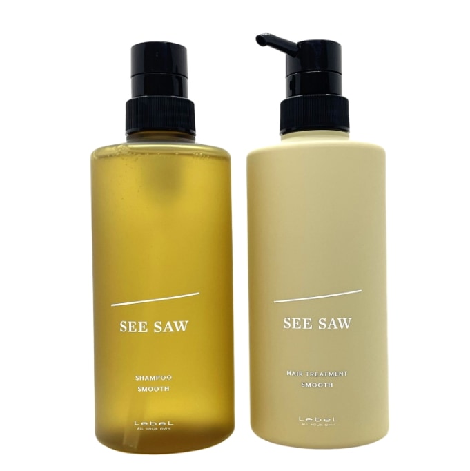 【セット品】シーソー ヘア＆スキャルプシャンプーS 500ml＆ ヘアトリートメントS スムース 500ml