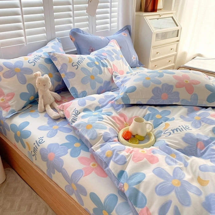 布団カバー 綿100% 花柄布団カバー シングル 3点4点セット 布団カバーセット 掛け布団カバー かわいい 寝具カバーセット セミダブル 敷布団カバー シーツカバー 布団用カバー カバーセット ボッ