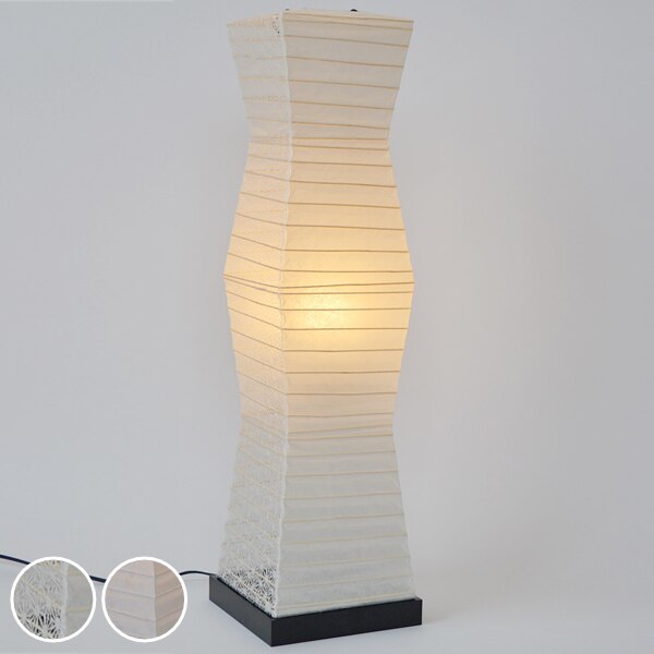 フロアライト 幅19x奥行19x高さ71cm stone ストーン 美濃紙x麻葉白 SF-2070