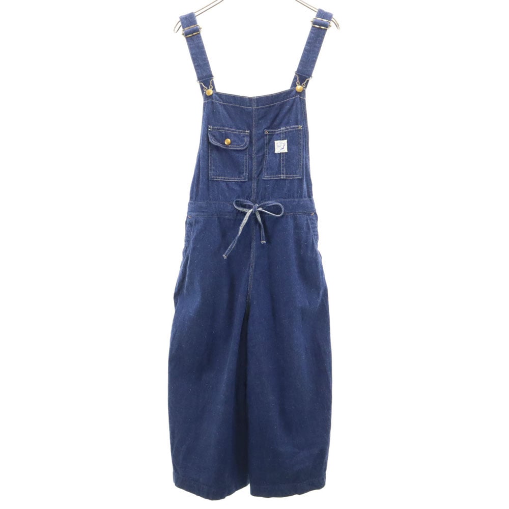 日本製 デニム オーバーオール XS クロップド丈 レディース
