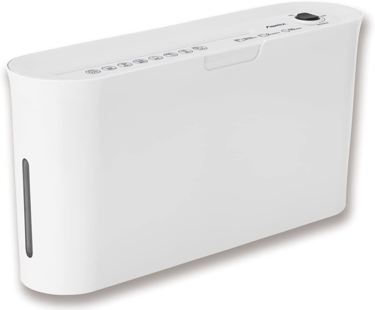 アスミックス(Asmix) アスカ シュレッダー マイクロカット B09W ホワイト 卓上 コンパクト 連続10分