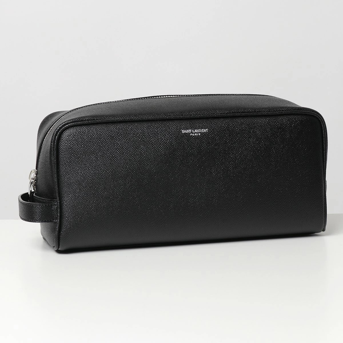 SAINT LAURENT サンローラン クラッチバッグ 609347 1GF0N メンズ レザー ロゴ セカンドバッグ トラベルポーチ 鞄 1000/NERO