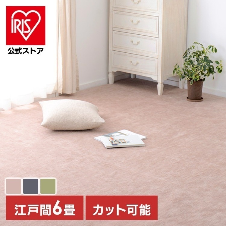 【目玉商品】ペットにやさしい平織カーペット　ラウム　江戸間6畳 350123460 (代引不可)(TD)