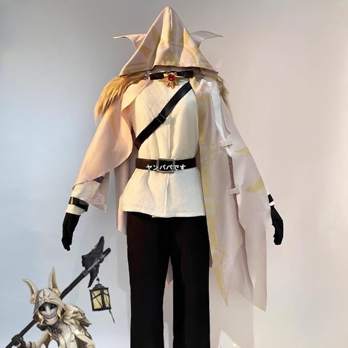 第五人格 夜の番人 囚われの身 イタカ 新ハンター お面コスプレ衣装(ウィッグ 靴別売り)