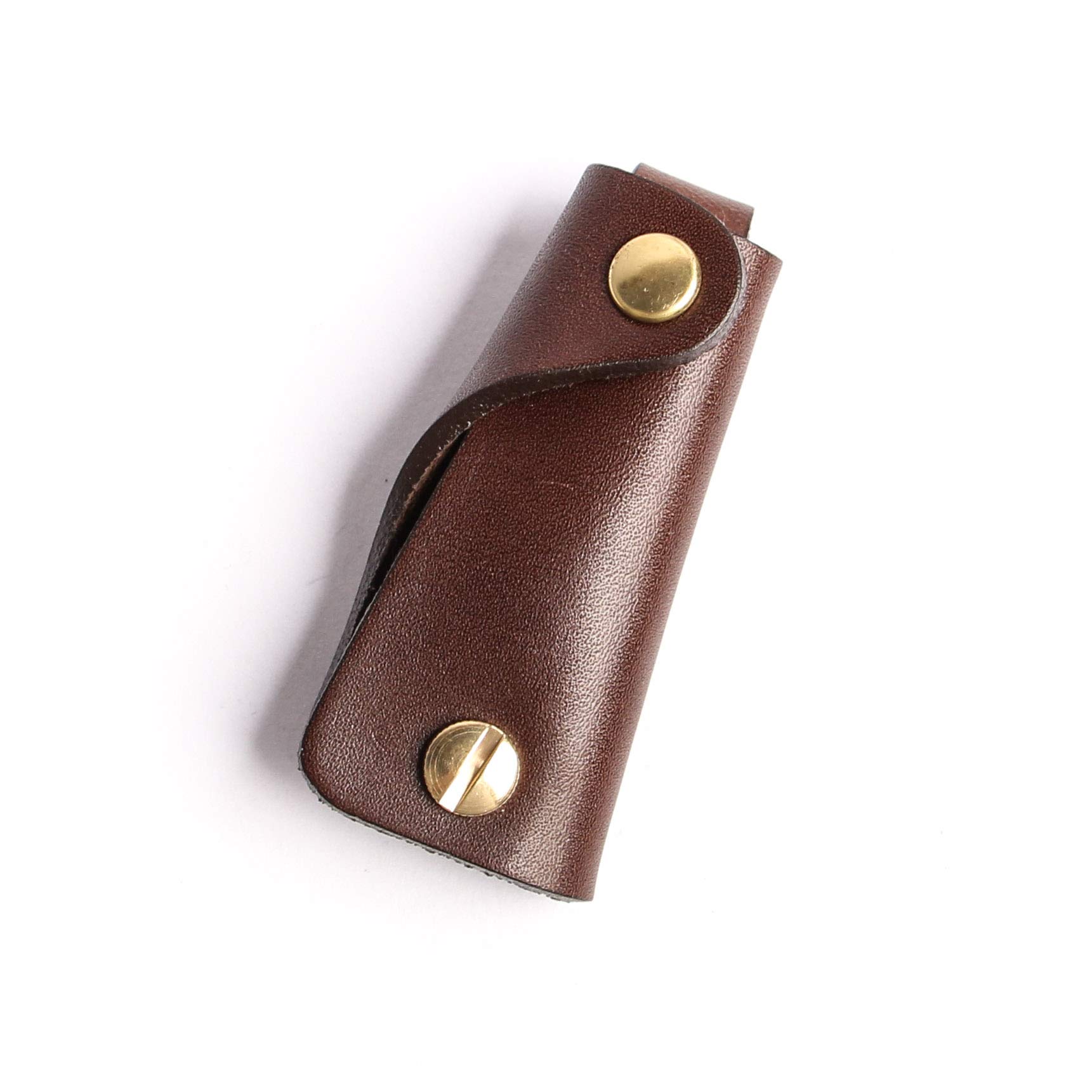 [モカ] レザー 革 キーケース02 コンパクト 薄型 おしゃれ メンズ プレゼント 誕生日 Brown 5,556円