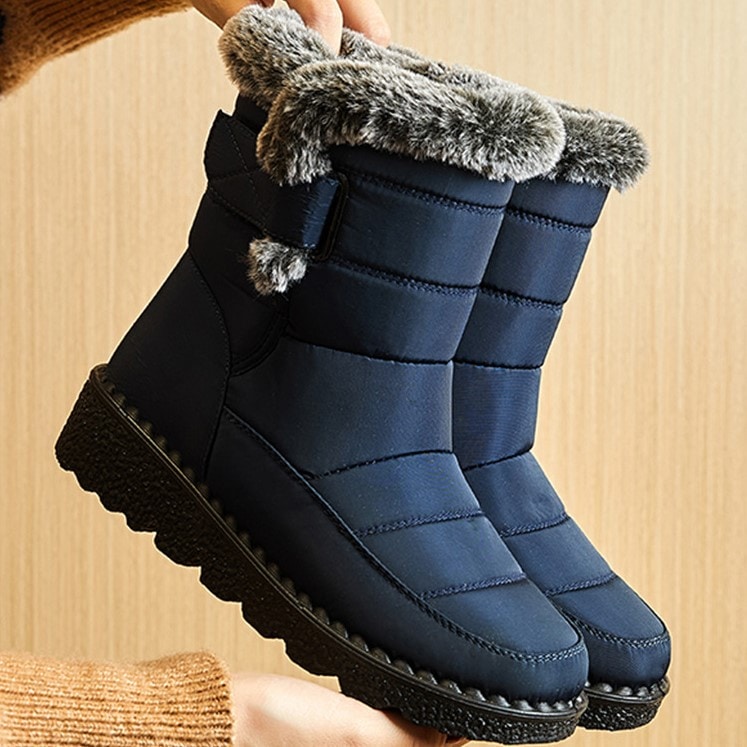 新型綿入れ靴スノーブーツ女性用襟防水婦人靴ハイカット滑り止め保温婦人用綿入れ靴ラージサイズ22.5-27.5サイズブーティー