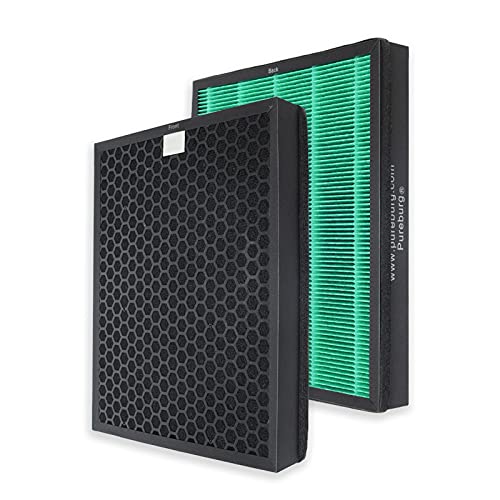 PUREBURG 活性炭入り2イン1交換用HEPAフィルターセット と互換性のある Coway Ai