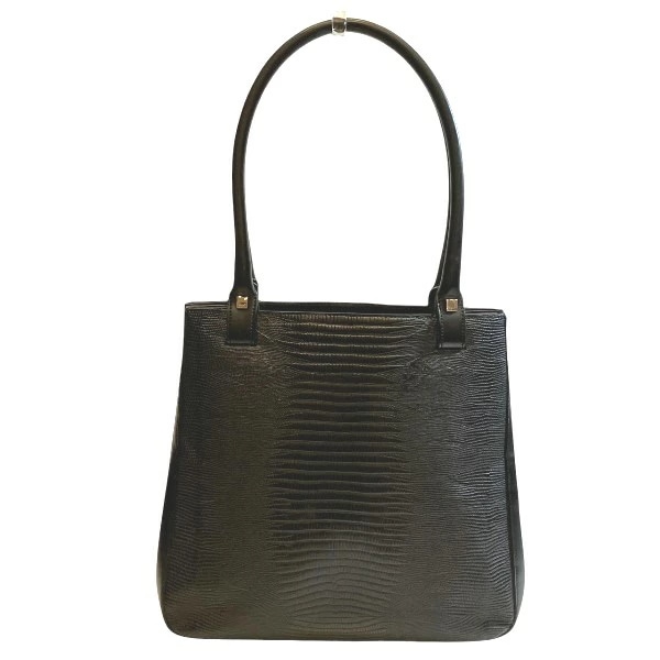 フェラガモ AU-21-1237 レザー 型押し パイソン ハンドバッグ 【中古】