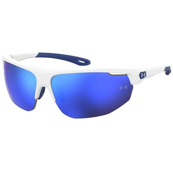 アンダーアーマーMens Sunglasses White and Blue Frame Half-Rim UA 0002/G/S 0WWK W1